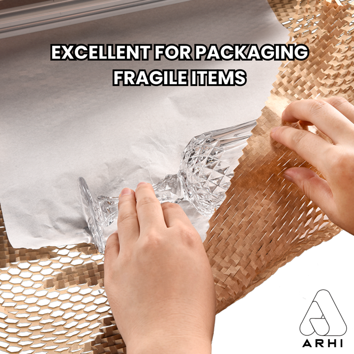 ARHI Honeycomb Packing Paper 12"x100' for Packing Moving & Gifts | Free Shipping