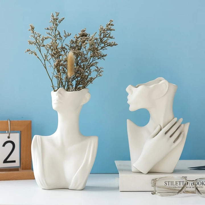 Ceramic Vase Woman Body Art Vase