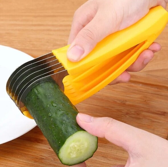 Stainless Steel Fruit Vegetable Sausage Slicer