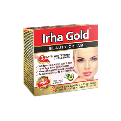 Irha Gold Whitening Beauty Cream Pack Of 3 Creams long expiry 2028