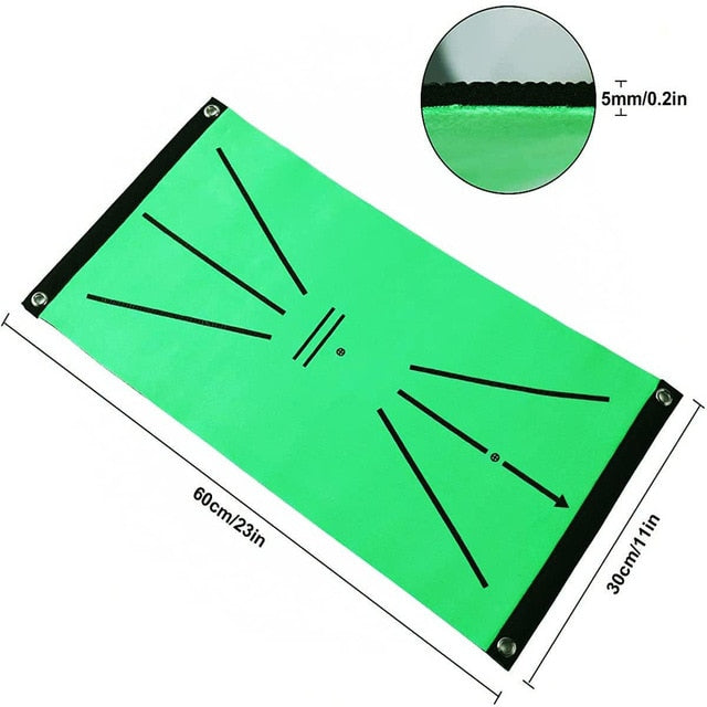 Golf Swing track practice marking pad Batting trajectory direction detection analysis pad Training Mat for Swing Detection
