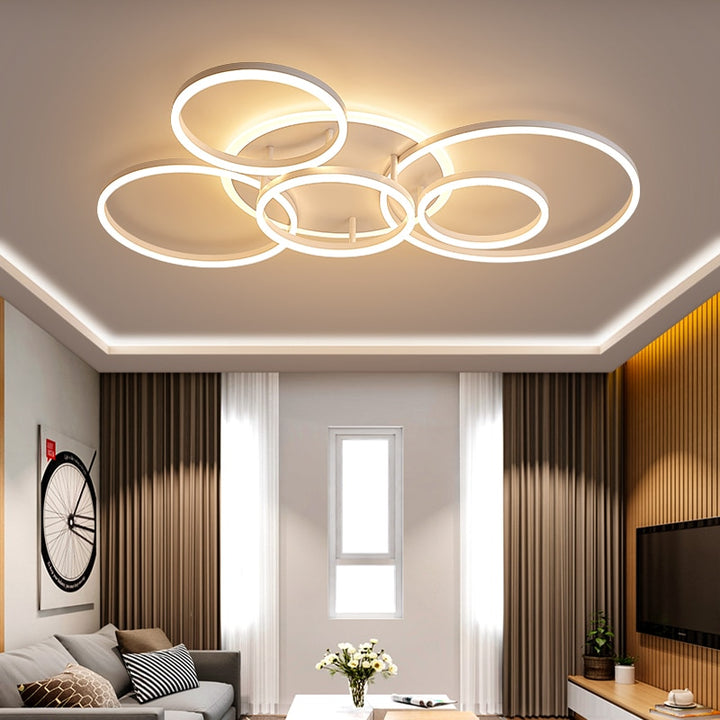 Modern LED Gold Black Chandeliers Lighting For Living Study Room Dimmable Indoor Lamps Parlor Foyer Lustres Lampadario Luminaire