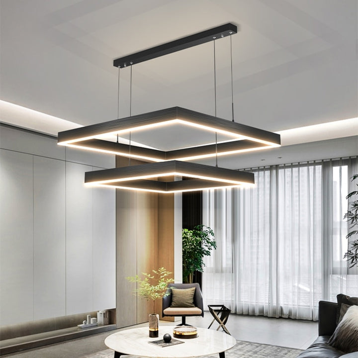 New modern Ceiling chandelier living room concise pendent lamp  dining room square Nordic lamps led Ceiling living room lights