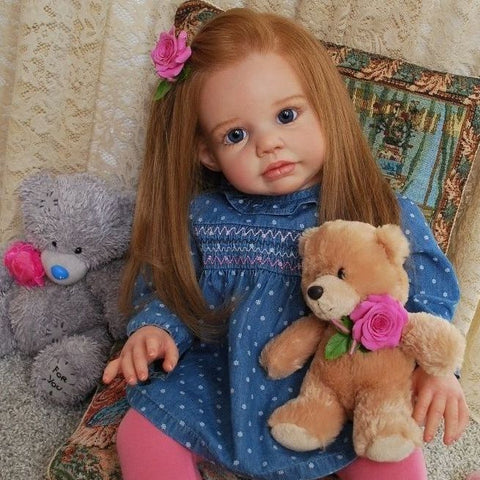 26 Inch Bebe Reborn Accessories DIY Blank Kit 65 CM Toddler Princess Fresh Color Soft Touch Unpainted Unfinished Doll Parts