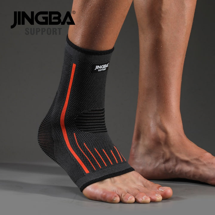 JINGBA SUPPORT 1 PCS Protective Football Ankle Support Basketball Ankle Brace Compression Nylon Strap Belt Ankle Protector