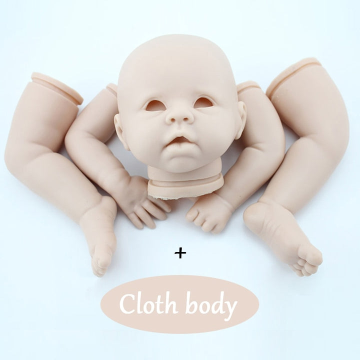 22 Inch Reborn Doll Kit Soft Silicone Vinyl Reborn Doll Accessories DIY Toy Reborn Doll Mold Reborn Dolls Full Body Silicone