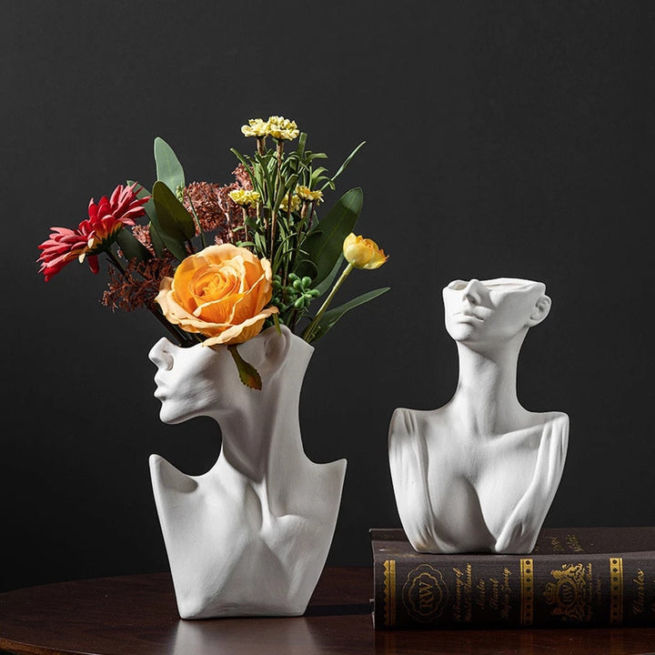 Ceramic Vase Woman Body Art Vase