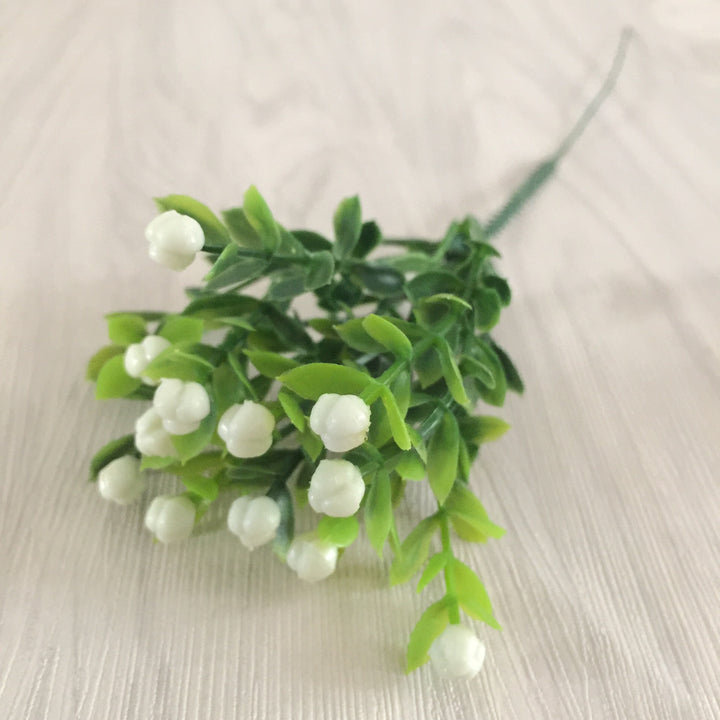 Artificial Large Particle Milan Grain Flower Trough Flower Arrangement Accessories Potted Plant Decoration Green Plant Plastic F