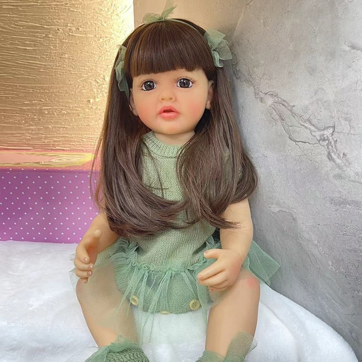 55CM Full Body Soft Silicone Girl Doll Soft TouchGifts for Children