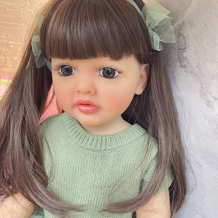 55CM Full Body Soft Silicone Girl Doll Soft TouchGifts for Children