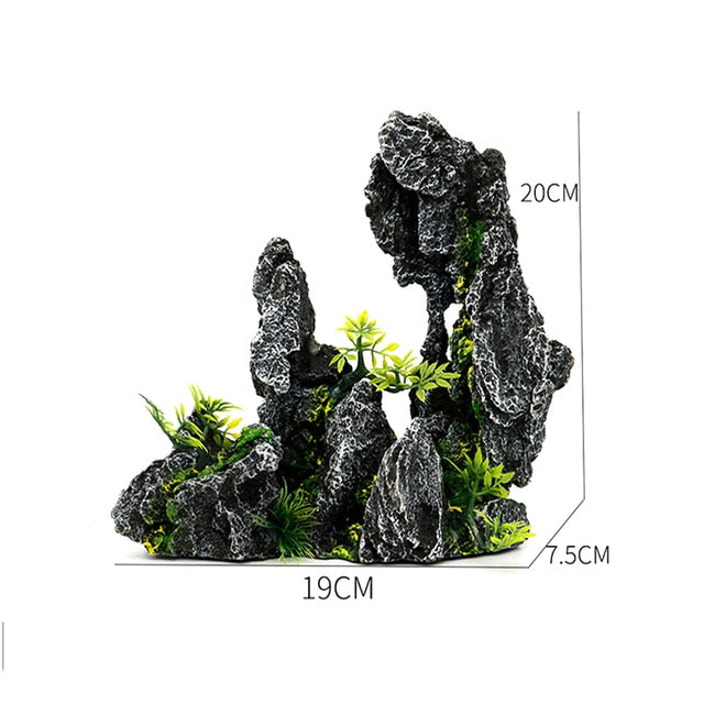 Used for pet fish tank rockery landscaping size aquarium house plant decoration background ornamental fish aquarium accessories