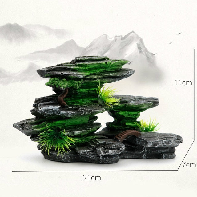 Used for pet fish tank rockery landscaping size aquarium house plant decoration background ornamental fish aquarium accessories