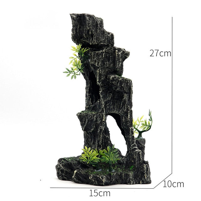 Used for pet fish tank rockery landscaping size aquarium house plant decoration background ornamental fish aquarium accessories