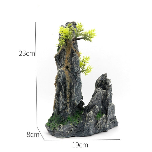 Used for pet fish tank rockery landscaping size aquarium house plant decoration background ornamental fish aquarium accessories