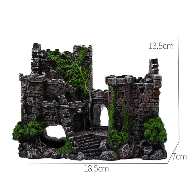 Used for pet fish tank rockery landscaping size aquarium house plant decoration background ornamental fish aquarium accessories