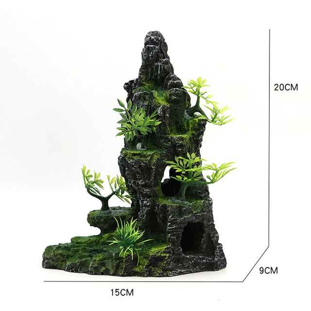 Used for pet fish tank rockery landscaping size aquarium house plant decoration background ornamental fish aquarium accessories