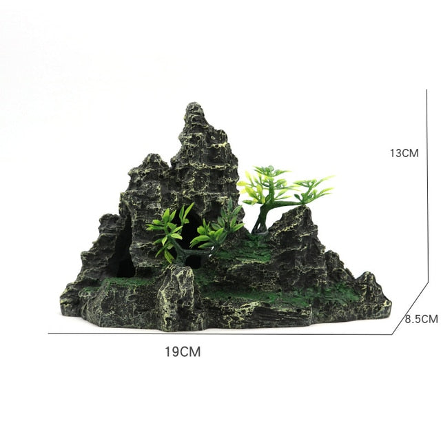 Used for pet fish tank rockery landscaping size aquarium house plant decoration background ornamental fish aquarium accessories