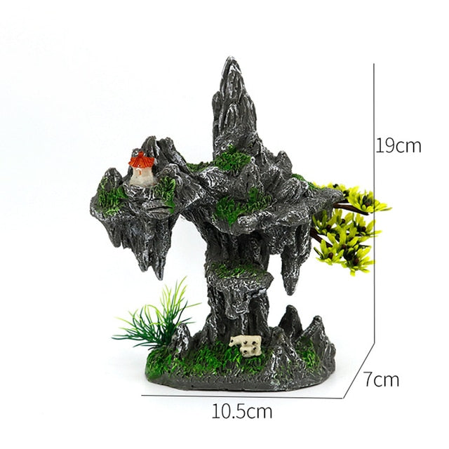 Used for pet fish tank rockery landscaping size aquarium house plant decoration background ornamental fish aquarium accessories